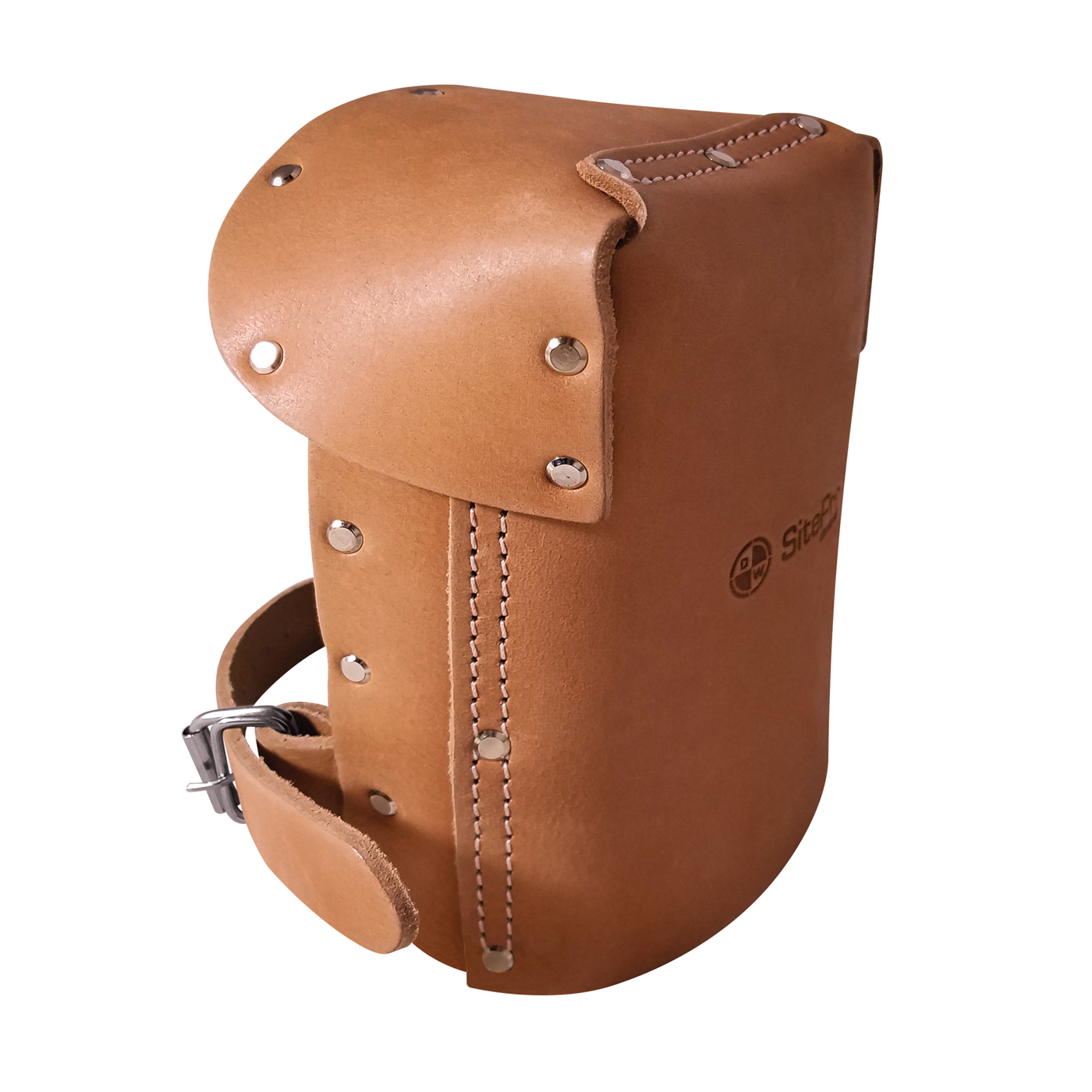 Padded Leather Knee Pads with Adjustable Strap Picture