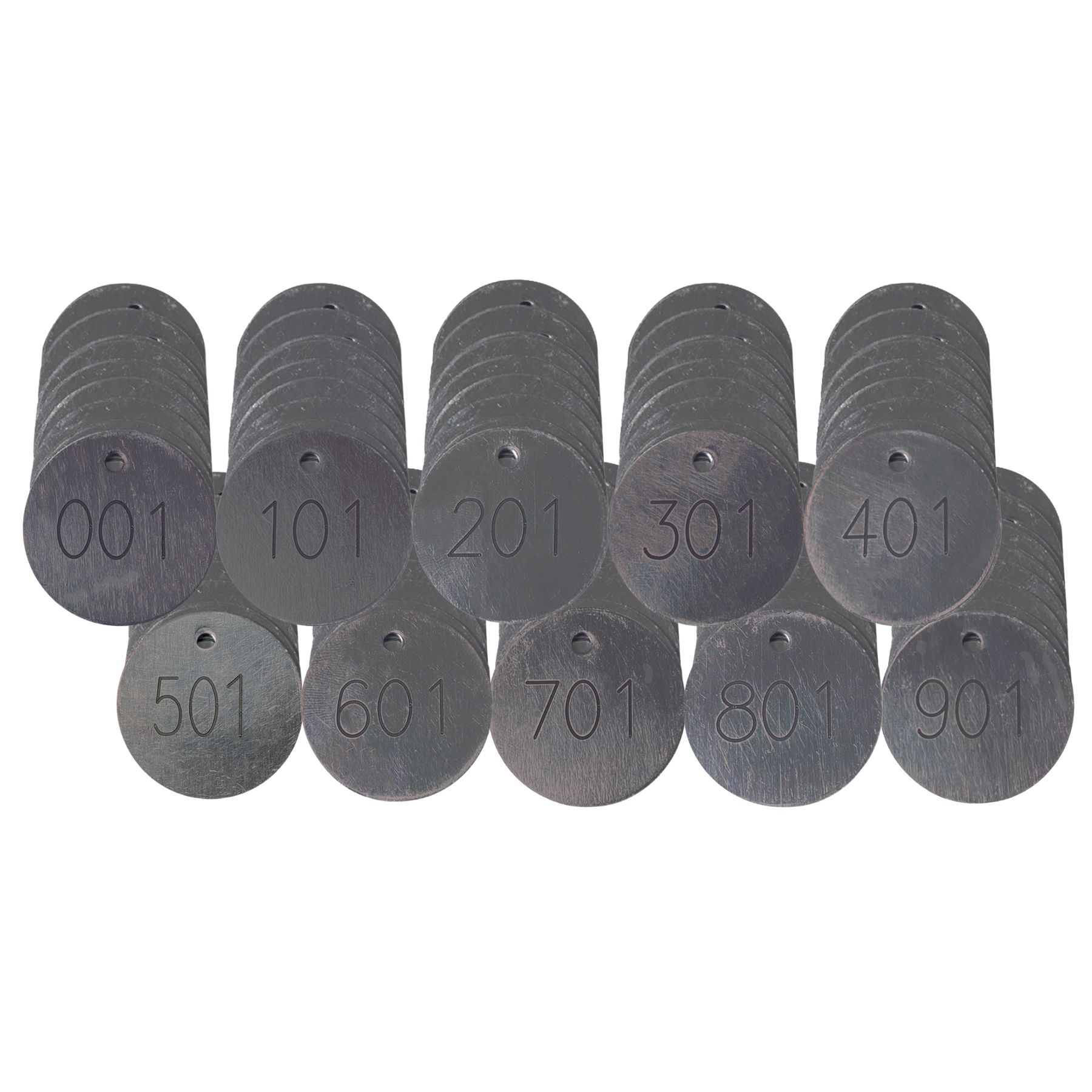 Dave White's SitePro | Round Aluminum Tree Tags - 1000 Pack (001-1000)